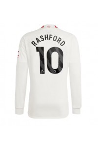 Manchester United Marcus Rashford #10 Jalkapallovaatteet Kolmaspaita 2023-24 Pitkähihainen